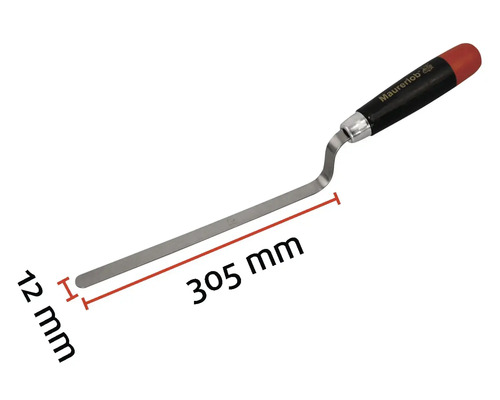 Voegkrabber met een lengte van 305 millimeter en een breedte van 12 millimeter.