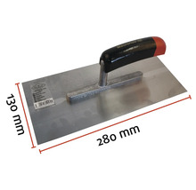 Metseltroffel van Maurer met een bladlengte van 280 millimeter en een bladbreedte van 130 millimeter.