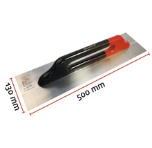 Maurerlob gladde spaan met afmetingen 500 mm lengte en 130 mm breedte
