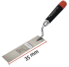 Metselspaan met 35 mm bladbreedte en kunststof handvat