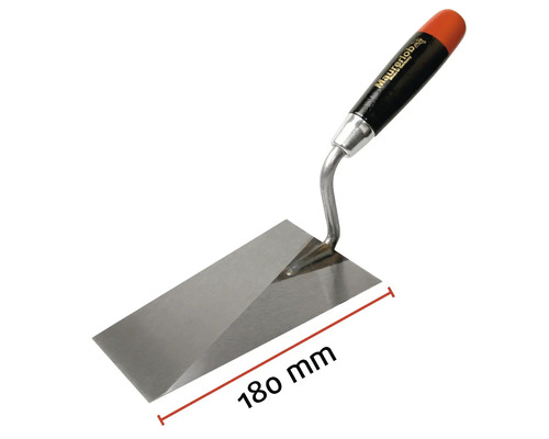 Metalen troffel met een bladlengte van 180 mm