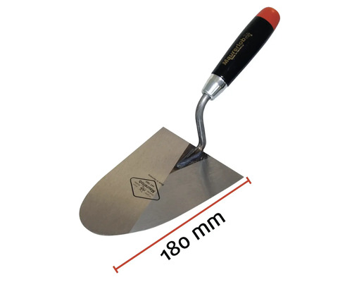 Metselspaan met een bladlengte van 180 millimeter.