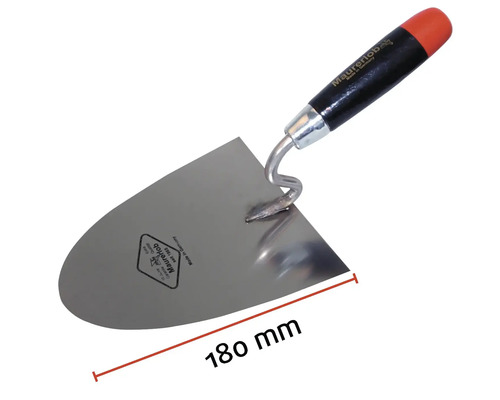 Metseltroffel met houten handvat en een bladlengte van 180 mm