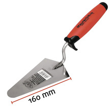 Metselspaan met bladlengte van 160 mm en kunststof handvat
