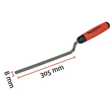 Metselwerk troffel met afmetingen van 305 mm bij 8 mm