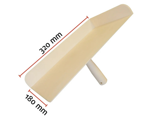 Pleisterspaan met de afmetingen 320 mm x 180 mm