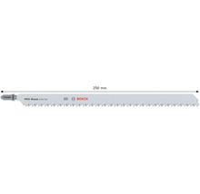 Bosch decoupeerzaagblad T1044DP PRO Wood precise voor hout, 250 millimeter lengte.