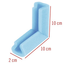 Hoekbeschermer van schuim, 10 cm x 10 cm x 2 cm
