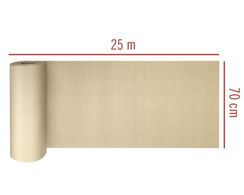 Rol met 25 meter gazonrand van karton, 70 centimeter breed