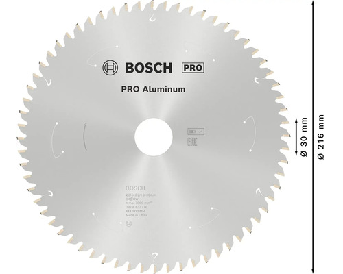 Bosch Pro Aluminium cirkelzaagblad met 216 millimeter diameter