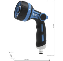 Tuinspuit met verschillende straalsoorten voor besproeiing