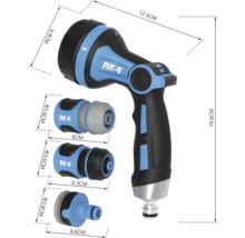 For Q multifunctionele spuitmond met productafmetingen