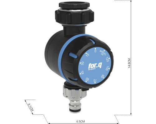 Water timer voor het regelen van de tuinberegening