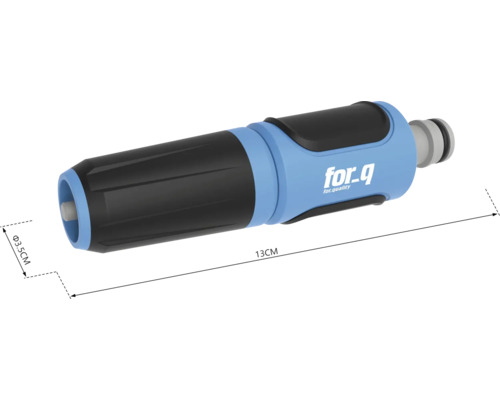 Tuinspuit van for_q, 13 centimeter lang, mondstukdiameter 3,5 centimeter