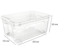 Opbergdoos met de afmetingen 368 mm x 255 mm x 169 mm