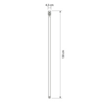 Technische tekening met afmetingen: totale lengte 130 centimeter en breedte 4,3 centimeter.