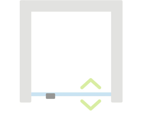 Symbool voor hoogteverstelbaarheid