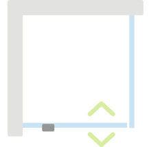 Symbool voor de hoogteverstelling van een onderdeel.