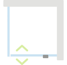 Symbool voor hoogteverstelbaarheid