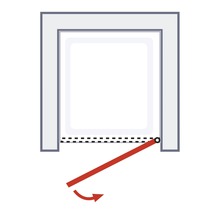 SCHULTE Nis douchedeur Alexa Style 2.0 decor depoli light 90x192 cm aluminium