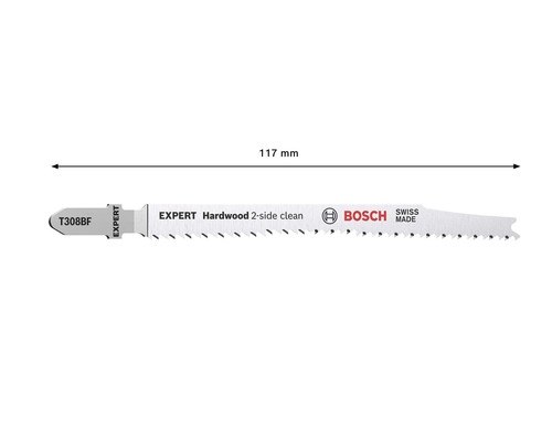 Bosch Expert decoupeerzaagblad voor hardhout, 117 mm