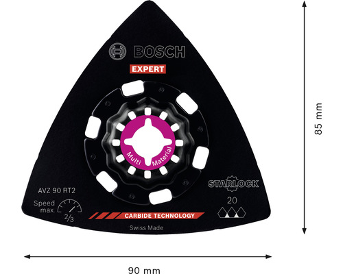 Bosch Expert AVZ 90 RT2 Multimateriaal zaagblad, 90 bij 85 millimeter