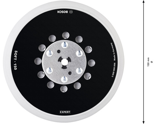 Bosch EXPERT schuurzool met een diameter van 150 millimeter
