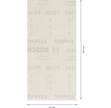 BOSCH Schuurgaas Expert M480 93x186 mm K240, 50 stuks