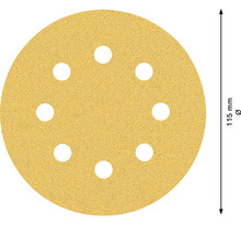 Schuurschijf met een diameter van 115 millimeter en gaten