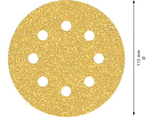 Schuurschijf, korrelgrootte onbekend, diameter 115 millimeter