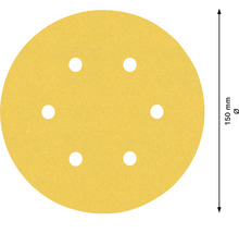 Schuurschijf met een diameter van 150 millimeter en zes gaten