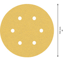 Schuurschijf met een diameter van 150 millimeter en zes gaten
