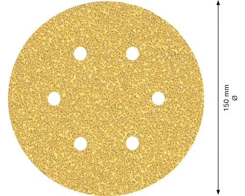 Schuurschijf, korrelgrootte onbekend, diameter 150 millimeter