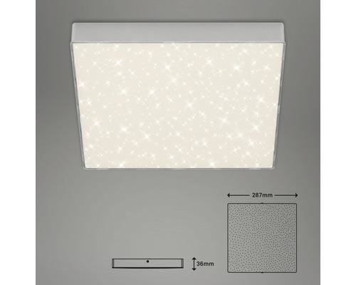 Vierkante led-plafondlamp met sterrenhemel effect en maatvoering