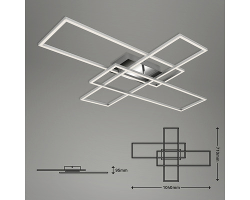 LED-plafondlamp met geometrisch design en maatvoering