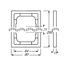 Technische tekening met maatvoering