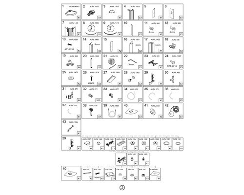 Overzicht reserveonderdelen