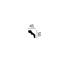 Profielstrip met maatvoering 45 en 50