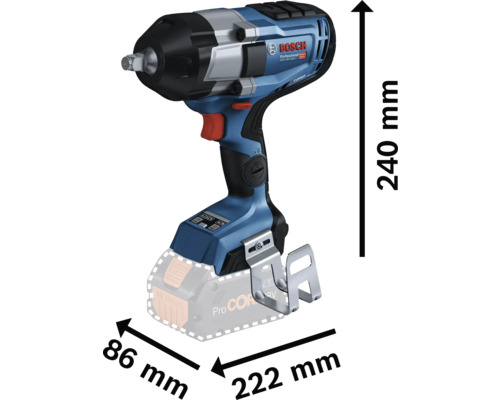 Bosch accuslagschroevendraaier met afmetingen
