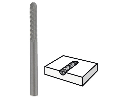 Freesstift met toepassingsvoorbeeld