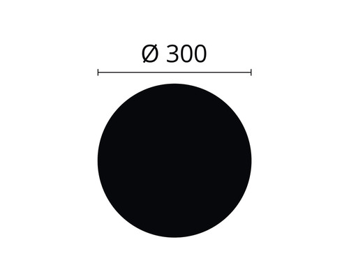 Cirkel met een diameter van 300 millimeter