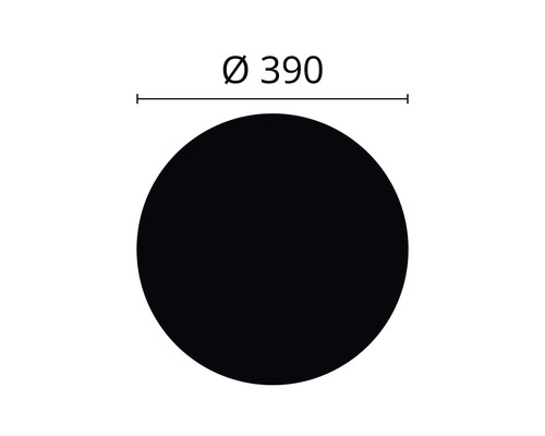 Cirkel met een diameter van 390