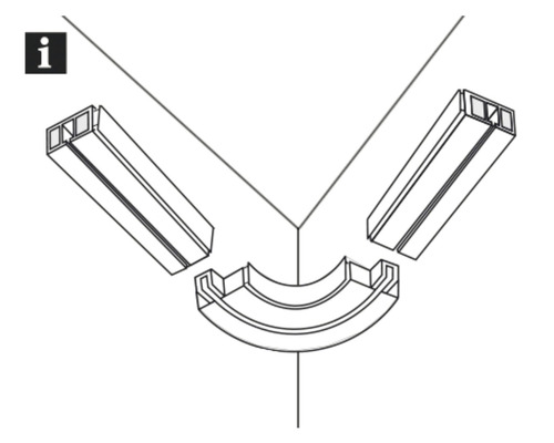 Afbeelding van een dakgoothoekverbinding