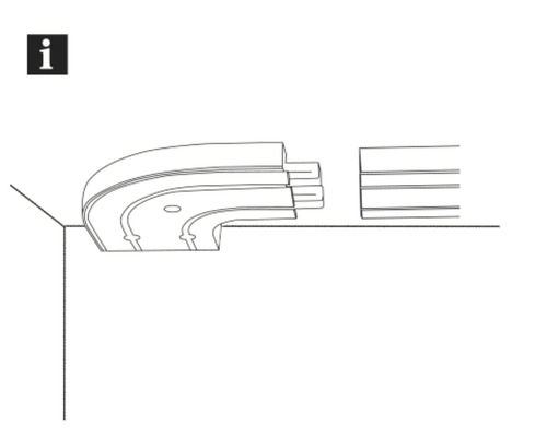 Installatie instructie voor hoekprofiel