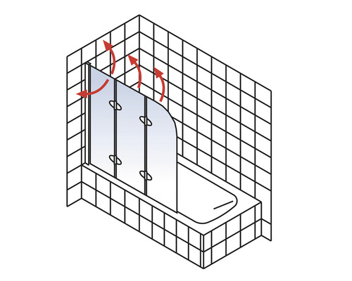 Bad met douchewand en ventilatie
