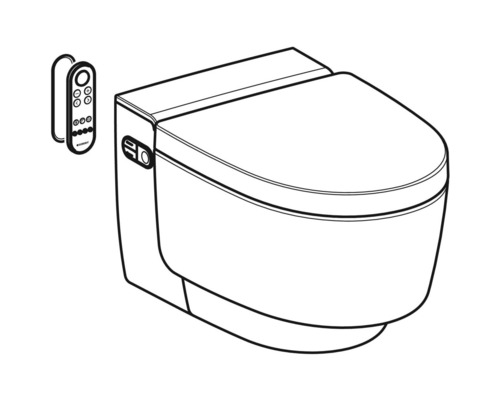 Douche-wc met afstandsbediening