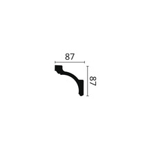 Profielstrip met afmetingen 87 x 87 millimeter