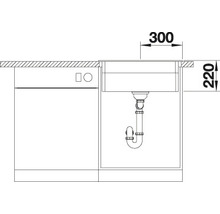 BLANCO Spoelbak Etagon 6 wit 51x600 cm