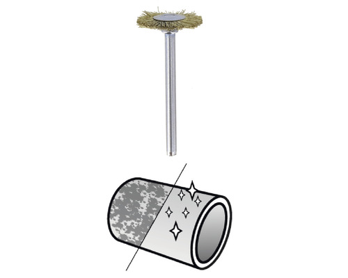 Draadborstelopzetstuk voor het reinigen van oppervlakken