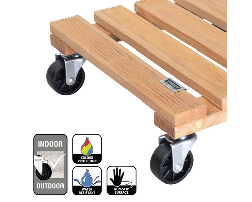 Houten rolplank met wielen voor binnen- en buitengebruik